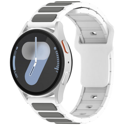 Two Color I-Shaped Silicone Watch Band, For Samsung Galaxy Watch 20mm, For Samsung Galaxy Watch 22mm - DealBuddy