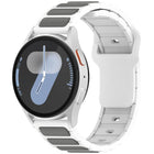 Two Color I-Shaped Silicone Watch Band, For Samsung Galaxy Watch 20mm, For Samsung Galaxy Watch 22mm - DealBuddy