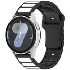 For Samsung Galaxy Watch 20mm / Black + White