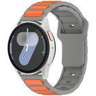 Two Color I-Shaped Silicone Watch Band, For Samsung Galaxy Watch 20mm, For Samsung Galaxy Watch 22mm - DealBuddy