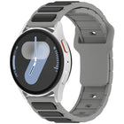 Two Color I-Shaped Silicone Watch Band, For Samsung Galaxy Watch 20mm, For Samsung Galaxy Watch 22mm - DealBuddy