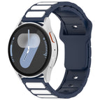 For Samsung Galaxy Watch 20mm / Midnight Blue + White