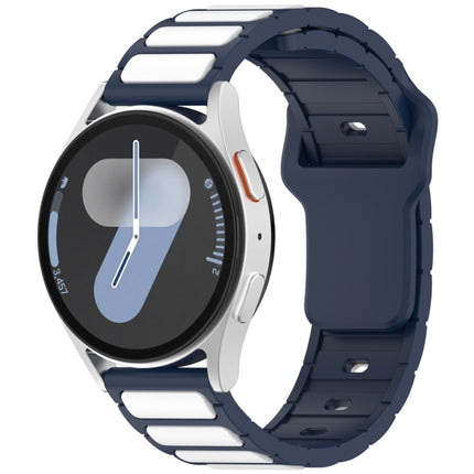 Two Color I-Shaped Silicone Watch Band, For Samsung Galaxy Watch 20mm, For Samsung Galaxy Watch 22mm - DealBuddy