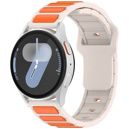 Two Color I-Shaped Silicone Watch Band, For Samsung Galaxy Watch 20mm, For Samsung Galaxy Watch 22mm - DealBuddy
