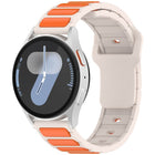 Two Color I-Shaped Silicone Watch Band, For Samsung Galaxy Watch 20mm, For Samsung Galaxy Watch 22mm - DealBuddy