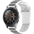 For Samsung Galaxy Watch 22mm / White + Gray