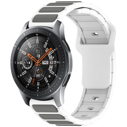 Two Color I-Shaped Silicone Watch Band, For Samsung Galaxy Watch 20mm, For Samsung Galaxy Watch 22mm - DealBuddy