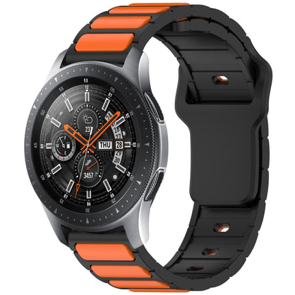 Two Color I-Shaped Silicone Watch Band, For Samsung Galaxy Watch 20mm, For Samsung Galaxy Watch 22mm - DealBuddy