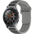 For Samsung Galaxy Watch 22mm / Gray + Black