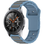 For Samsung Galaxy Watch 22mm / Blue + Gray