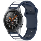 For Samsung Galaxy Watch 22mm / Midnight Blue + White