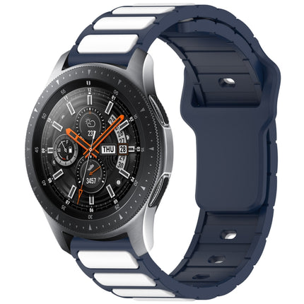 Two Color I-Shaped Silicone Watch Band, For Samsung Galaxy Watch 20mm, For Samsung Galaxy Watch 22mm - DealBuddy