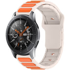 For Samsung Galaxy Watch 22mm / Starlight + Orange