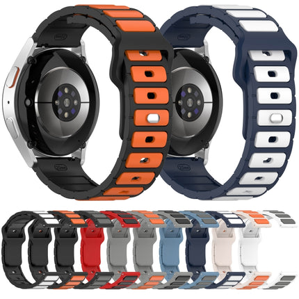 Two Color I-Shaped Silicone Watch Band, For Samsung Galaxy Watch 20mm, For Samsung Galaxy Watch 22mm - DealBuddy