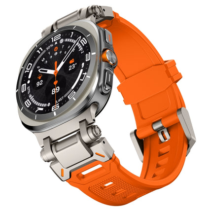Titanium Connector Quick Release Silicone Watch Band, For Samsung Galaxy Watch Ultra 47mm / Ultra 2025 - DealBuddy