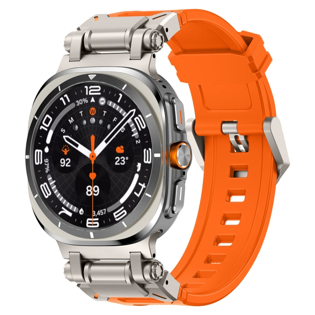 Titanium Connector Quick Release Silicone Watch Band, For Samsung Galaxy Watch Ultra 47mm / Ultra 2025 - DealBuddy