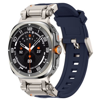Titanium Connector Quick Release Silicone Watch Band, For Samsung Galaxy Watch Ultra 47mm / Ultra 2025 - DealBuddy