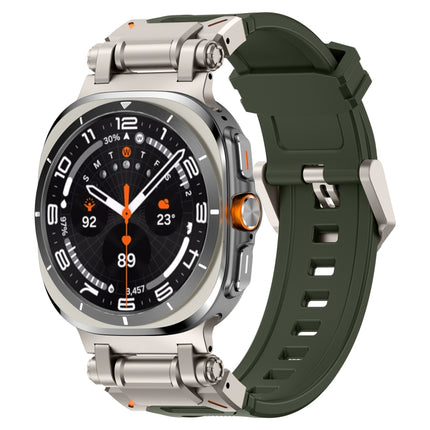 Titanium Connector Quick Release Silicone Watch Band, For Samsung Galaxy Watch Ultra 47mm / Ultra 2025 - DealBuddy