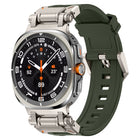 Titanium Connector Quick Release Silicone Watch Band, For Samsung Galaxy Watch Ultra 47mm / Ultra 2025 - DealBuddy