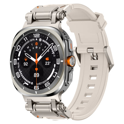Titanium Connector Quick Release Silicone Watch Band, For Samsung Galaxy Watch Ultra 47mm / Ultra 2025 - DealBuddy