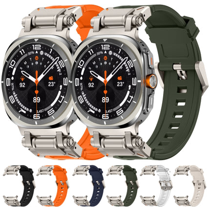 Titanium Connector Quick Release Silicone Watch Band, For Samsung Galaxy Watch Ultra 47mm / Ultra 2025 - DealBuddy