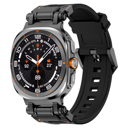 Black Connector Quick Release Silicone Watch Band