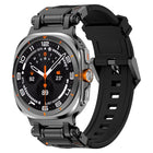 Black Connector Quick Release Silicone Watch Band
