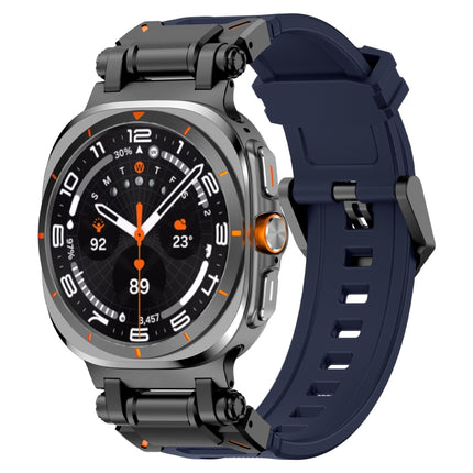 Black Connector Quick Release Silicone Watch Band