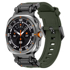 Black Connector Quick Release Silicone Watch Band