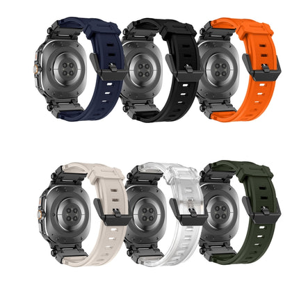 Black Connector Quick Release Silicone Watch Band