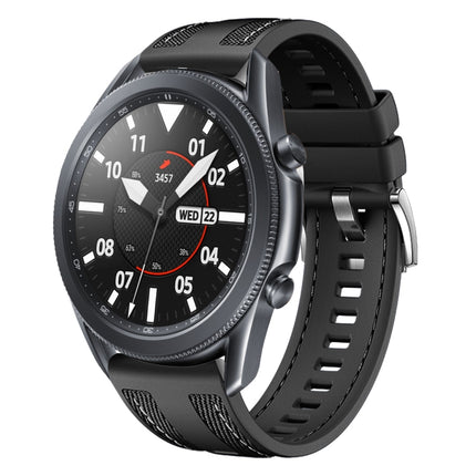 Push Connector 22mm Hybrid Nylon Silicone Watch Band