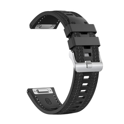 Push Connector 22mm Hybrid Nylon Silicone Watch Band
