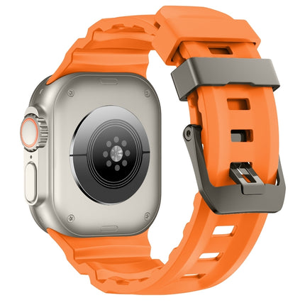 Wild Path Grey Buckle Thickened Silicone Watch Band, For Apple Watch 46mm / 49mm / 45mm / 44mm - DealBuddy