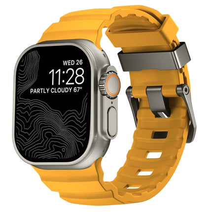 Wild Path Grey Buckle Thickened Silicone Watch Band, For Apple Watch 46mm / 49mm / 45mm / 44mm - DealBuddy