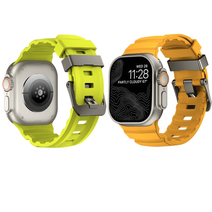 Wild Path Grey Buckle Thickened Silicone Watch Band, For Apple Watch 46mm / 49mm / 45mm / 44mm - DealBuddy