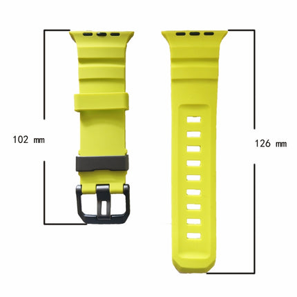 Wild Path Grey Buckle Thickened Silicone Watch Band, For Apple Watch 46mm / 49mm / 45mm / 44mm - DealBuddy