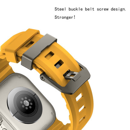 Wild Path Grey Buckle Thickened Silicone Watch Band, For Apple Watch 46mm / 49mm / 45mm / 44mm - DealBuddy