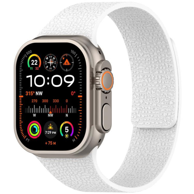 Litchi Texture Magnetic Silicone Watch Band