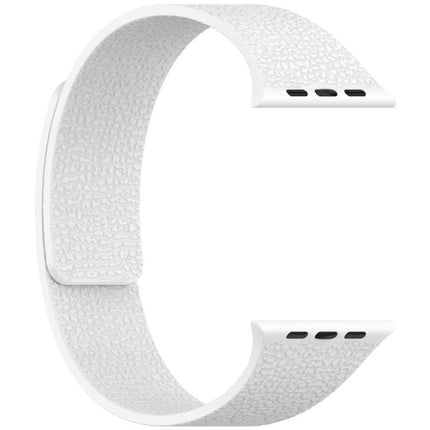 Litchi Texture Magnetic Silicone Watch Band
