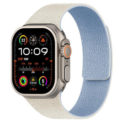 Litchi Texture Magnetic Silicone Watch Band
