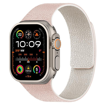 Litchi Texture Magnetic Silicone Watch Band