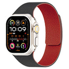 Litchi Texture Magnetic Silicone Watch Band