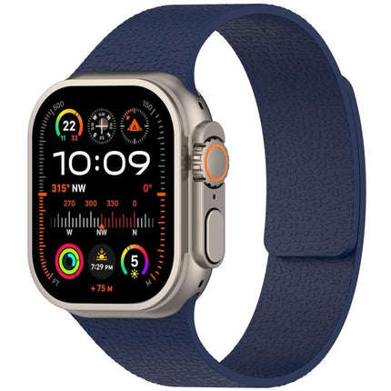 Litchi Texture Magnetic Silicone Watch Band