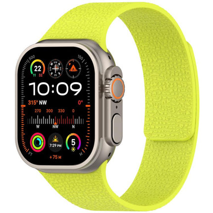 Litchi Texture Magnetic Silicone Watch Band