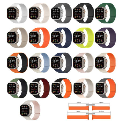 Litchi Texture Magnetic Silicone Watch Band