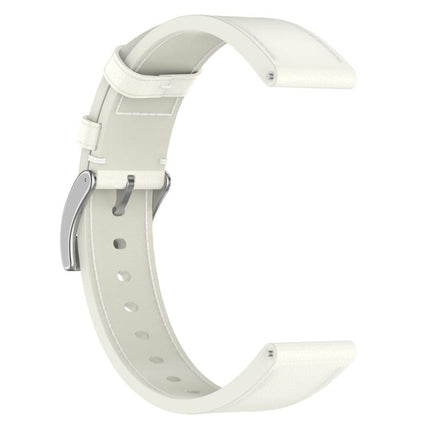 Press Button 22mm Leather Watch Band