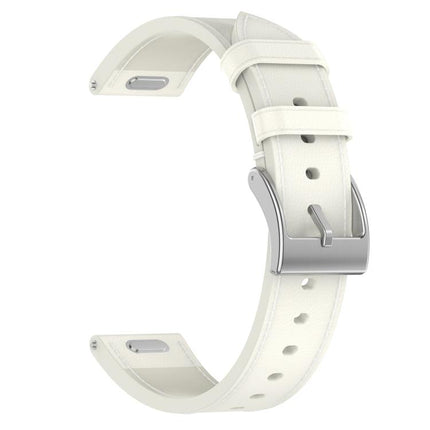 Press Button 22mm Leather Watch Band, For Samsung Galaxy Watch3 45mm - DealBuddy