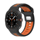 Two Color Reverse Buckle Silicone Watch Band