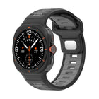 Two Color Reverse Buckle Silicone Watch Band