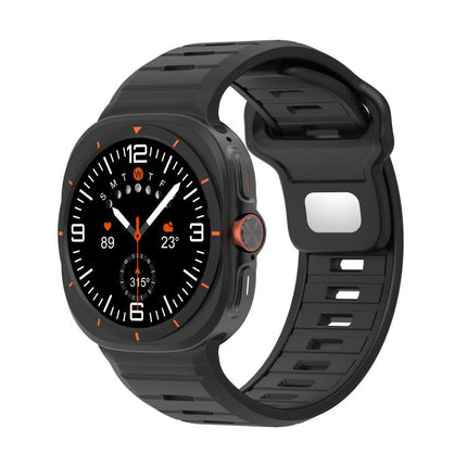 Two Color Reverse Buckle Silicone Watch Band
